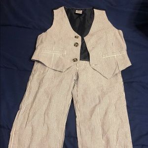 Boy’s seersucker vest and pant